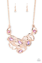 Load image into Gallery viewer, Warp Speed - Rose Gold Necklace Paparazzi Accessories
