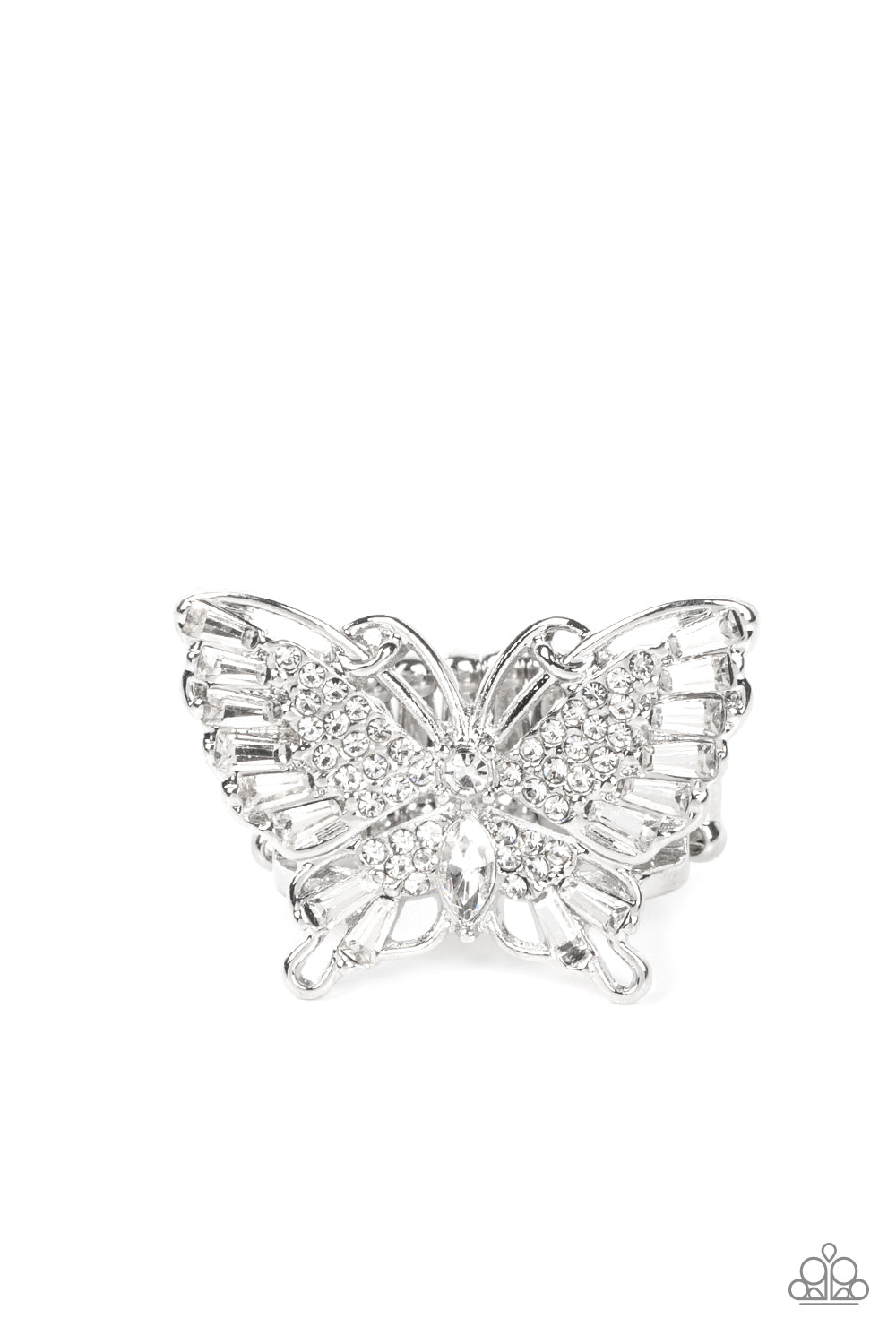 Fearless Flutter - White Paparazzi Accessories