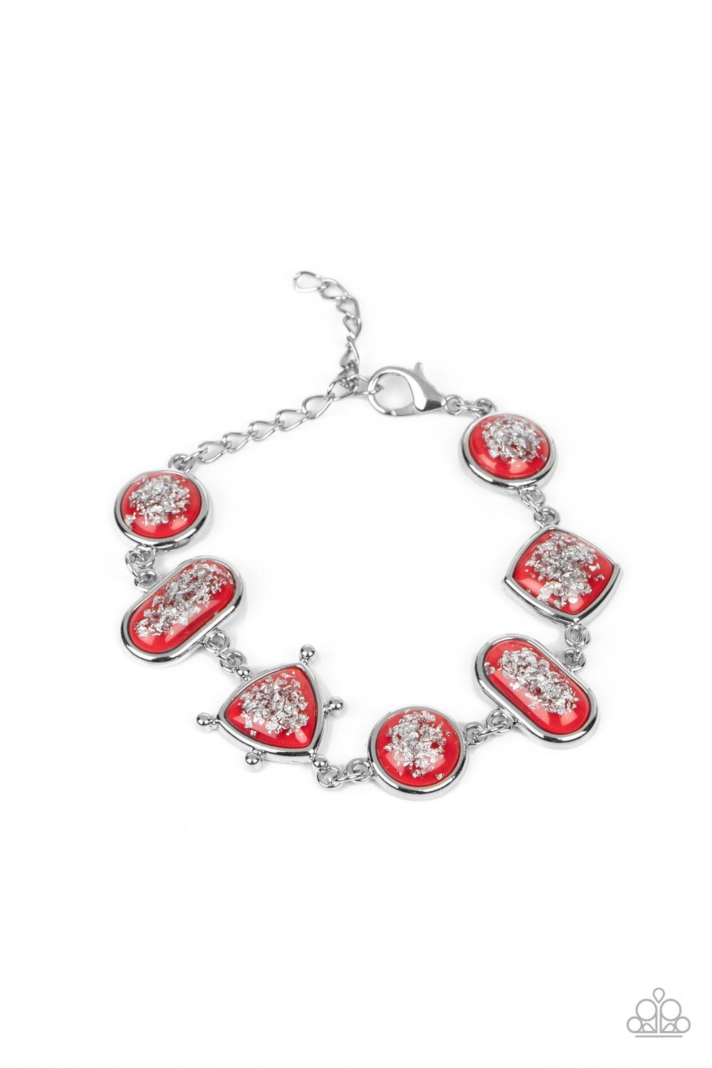 Speckled Shimmer - Red Paparazzi Accessories