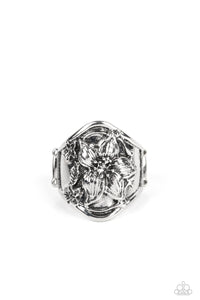 Hibiscus Harbor - Silver Paparazzi Accessories