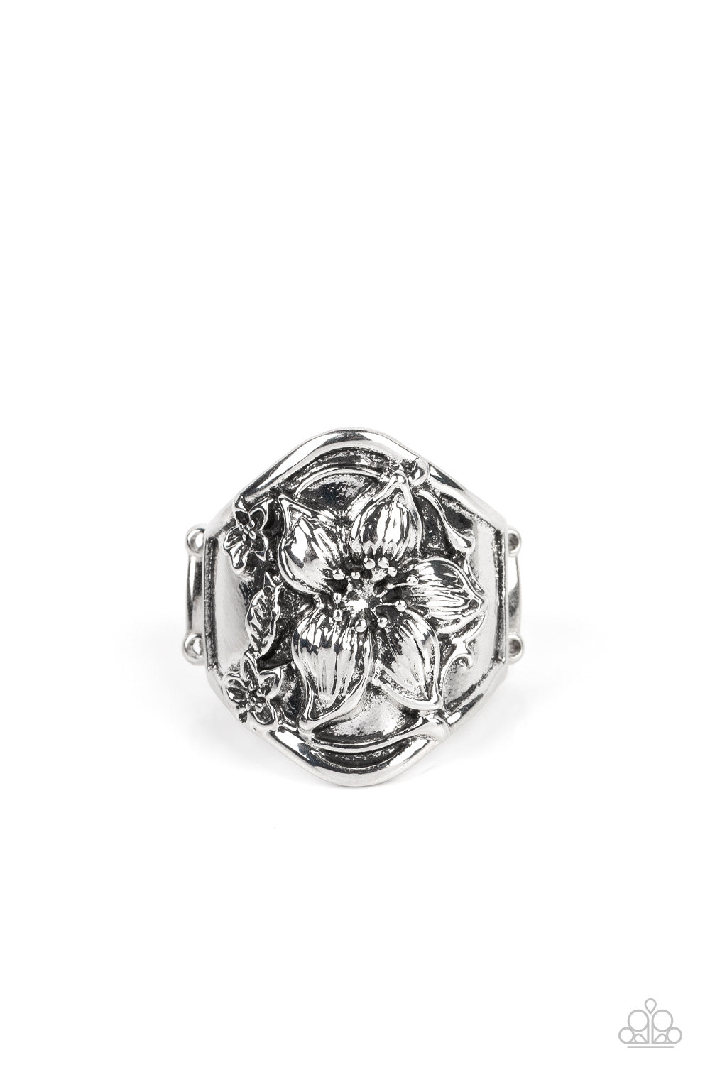 Hibiscus Harbor - Silver Paparazzi Accessories