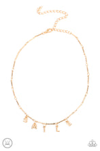 Load image into Gallery viewer, Say My Name - Gold Paparazzi Accessories
