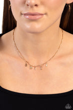 Load image into Gallery viewer, Say My Name - Gold Paparazzi Accessories

