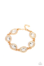 Load image into Gallery viewer, Next-Level Sparkle - Gold Paparazzi Accessories
