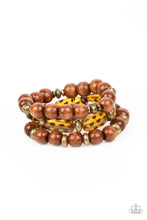 Load image into Gallery viewer, WILD-Mannered - Brass Paparazzi Accessories
