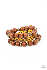 WILD-Mannered - Brass Paparazzi Accessories