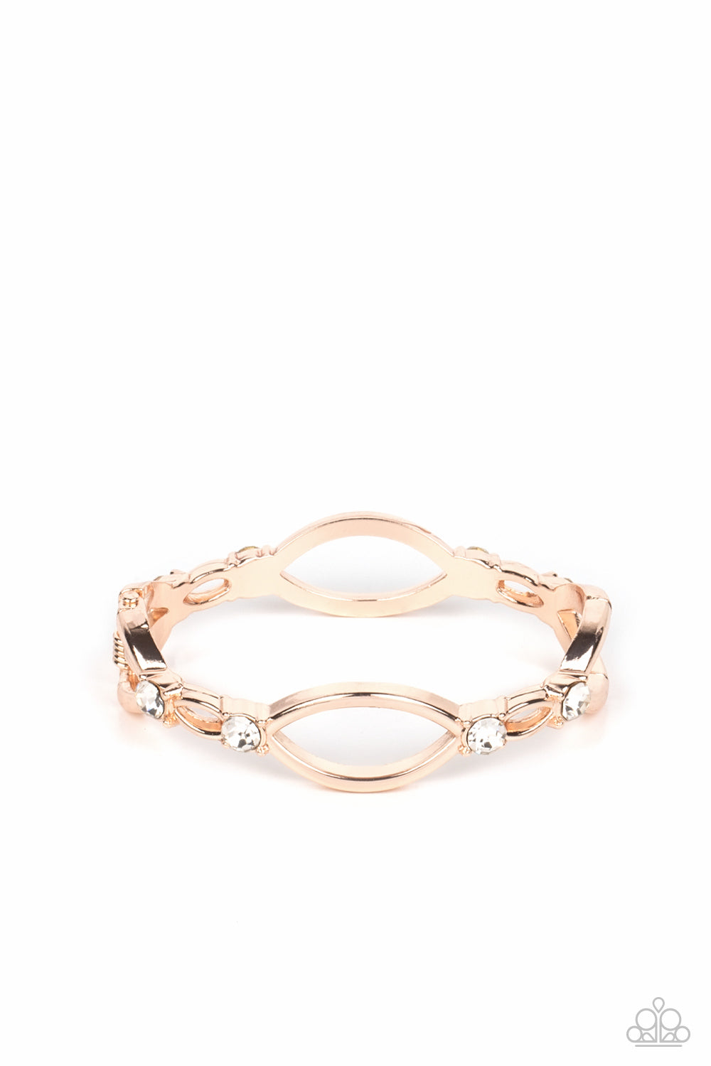 Interwoven Illusion - Rose Gold Paparazzi Accessories