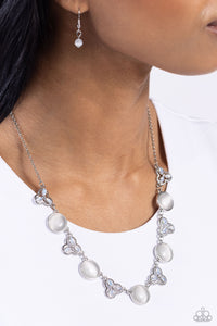 Floral Crowned - White Paparazzi Accessories