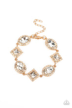 Load image into Gallery viewer, Decade of Dazzle - Gold Paparazzi Accessories
