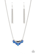 Load image into Gallery viewer, Flash of Fringe - Blue Paparazzi Accessories
