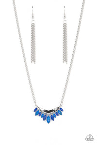 Flash of Fringe - Blue Paparazzi Accessories