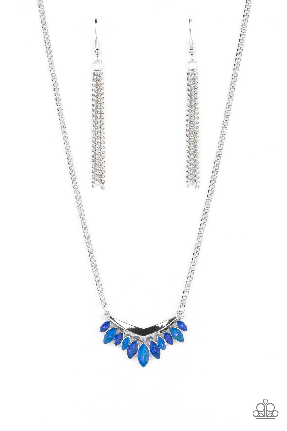 Flash of Fringe - Blue Paparazzi Accessories