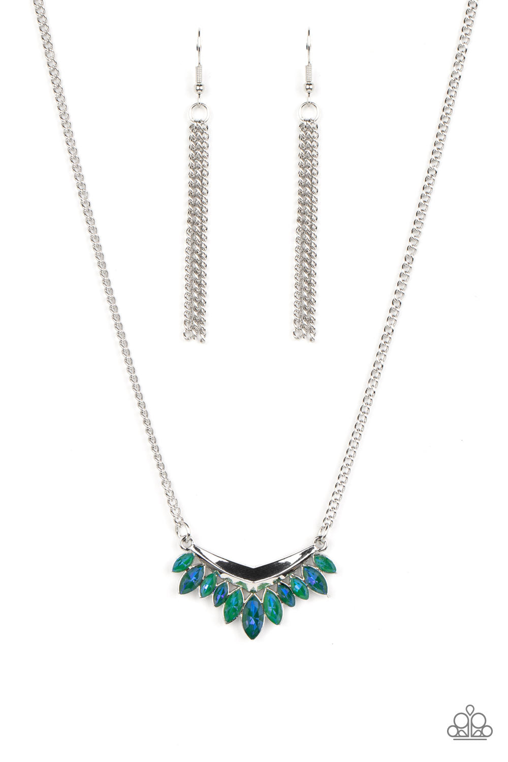 Flash of Fringe - Green Paparazzi Accessories