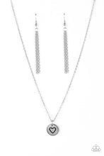 Load image into Gallery viewer, Stamped Sentiment - Silver Paparazzi Accessories

