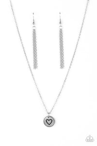 Stamped Sentiment - Silver Paparazzi Accessories
