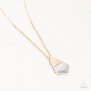 Posh Pyramid - Gold Paparazzi Accessories