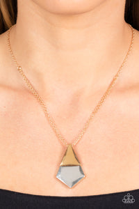 Posh Pyramid - Gold Paparazzi Accessories