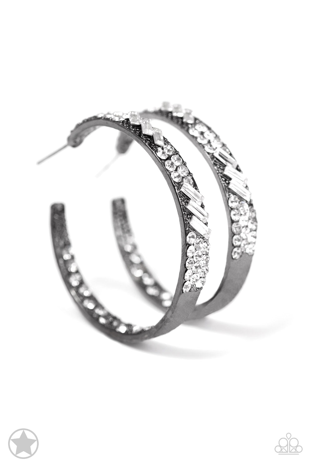 GLITZY By Association - Gunmetal Paparazzi Accessories