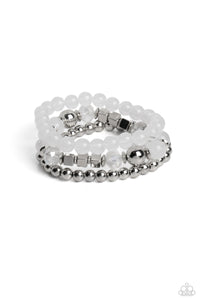 CUBE Your Enthusiasm - White Paparazzi Accessories