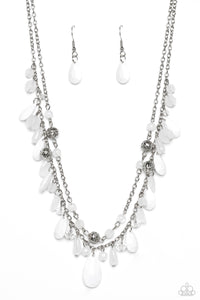 Flirty Flood - White Paparazzi Accessories