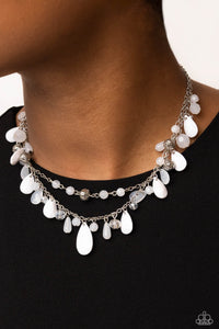 Flirty Flood - White Paparazzi Accessories