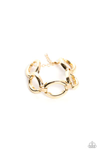 Constructed Chic - Gold Paparazzi Accessories