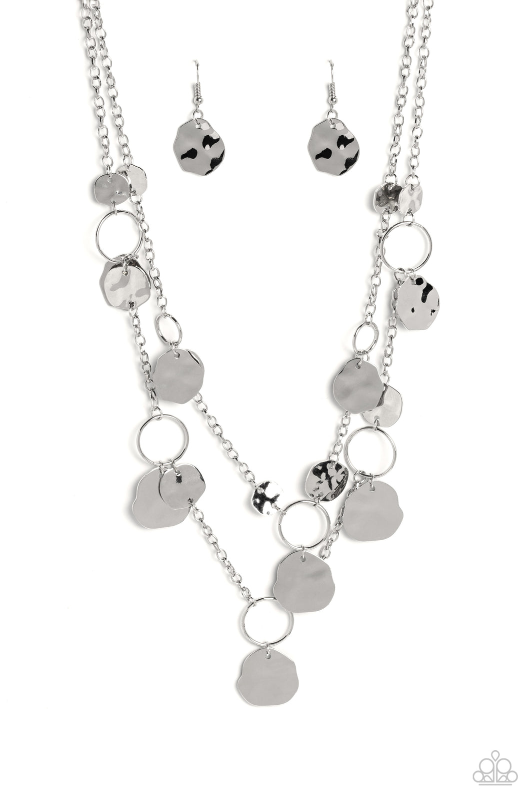 Hammered Horizons - Silver Paparazzi Accessories