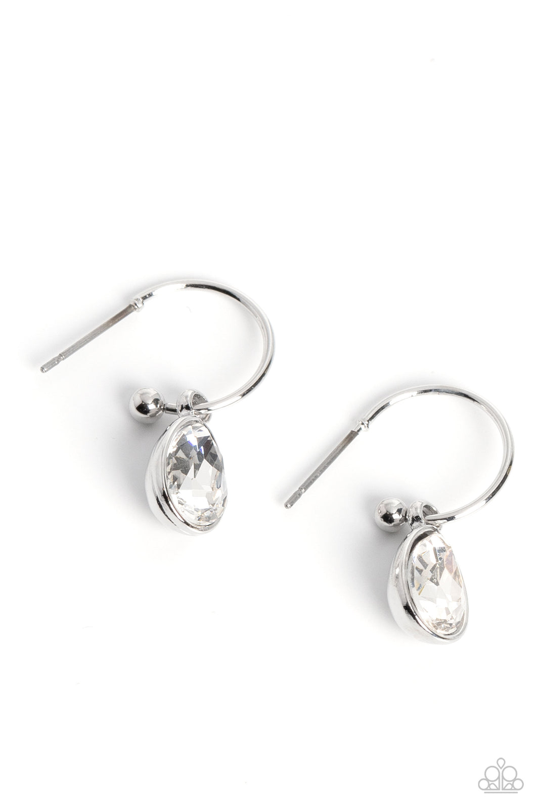Teardrop Tassel - White Paparazzi Accessories