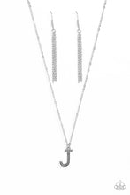 Load image into Gallery viewer, Leave Your Initials - Silver - J Paparazzi Accessories
