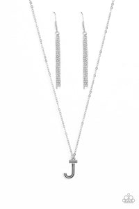 Leave Your Initials - Silver - J Paparazzi Accessories
