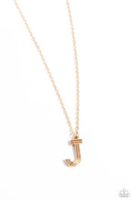 Load image into Gallery viewer, Leave Your Initials - Gold - J Paparazzi Accessories
