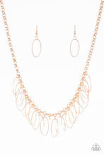 Load image into Gallery viewer, Fringe Finale - Rose Gold Paparazzi Accessories
