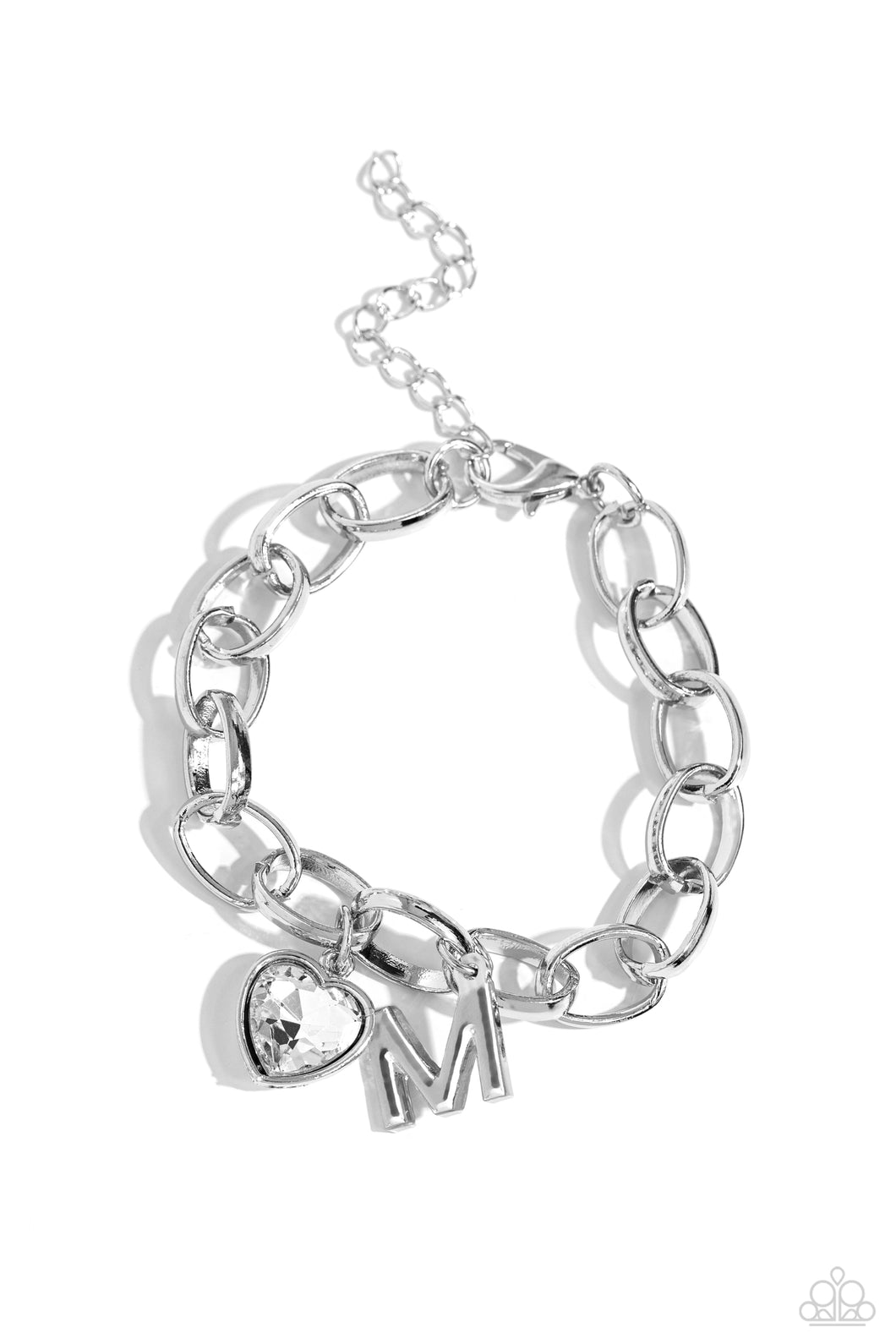 Guess Now Its INITIAL - White - M Paparazzi Accessories