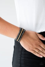Load image into Gallery viewer, Rollin In Rhinestones - Black Paparazzi Accessories
